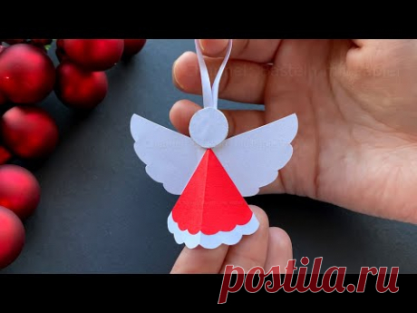 ангел из бумаги оригами
