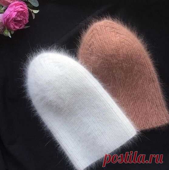 Вяжем шапочку из пуха норки