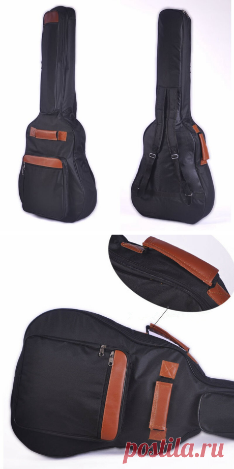 40/41 inch thickened 8mm double shoulder straps padded oxford fabric waterproof acoustic guitar bag Sale - Banggood.com