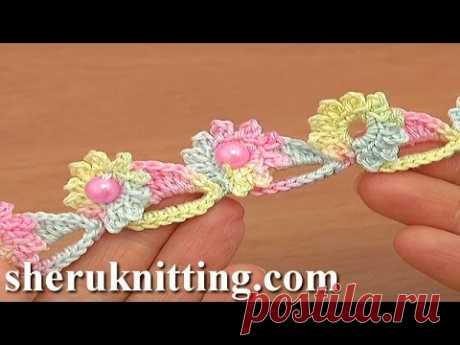 Free Crochet Pattern For Cords Tutorial 72 Crochet Flower