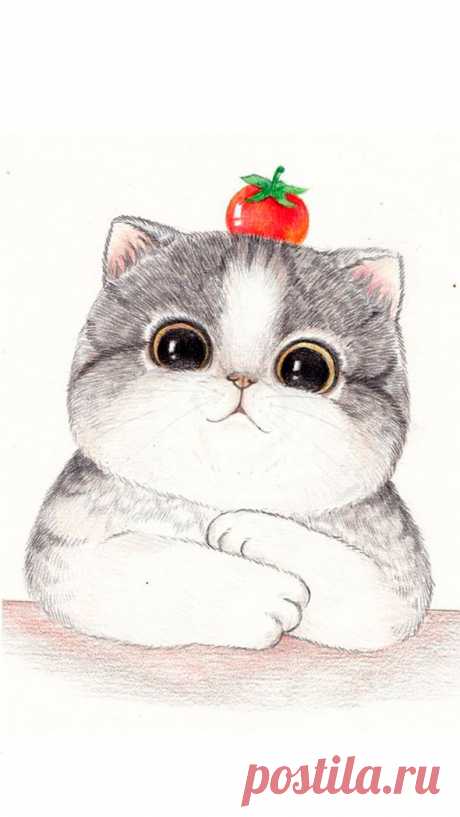 Самые милые нарисованные котики