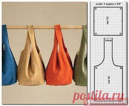 Очень простая выкройка сумки