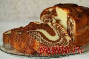 МРАМОРНЫЙ КЕКС НА СГУЩЕНКЕ