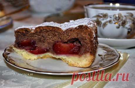 Пирог со сливой и миндальным вкусом | Кошкин дом