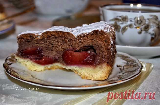 Пирог со сливой и миндальным вкусом | Кошкин дом