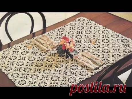 ОЧЕНЬ КРАСИВАЯ САЛФЕТКА КРЮЧКОМ ИЗ МОТИВОВ