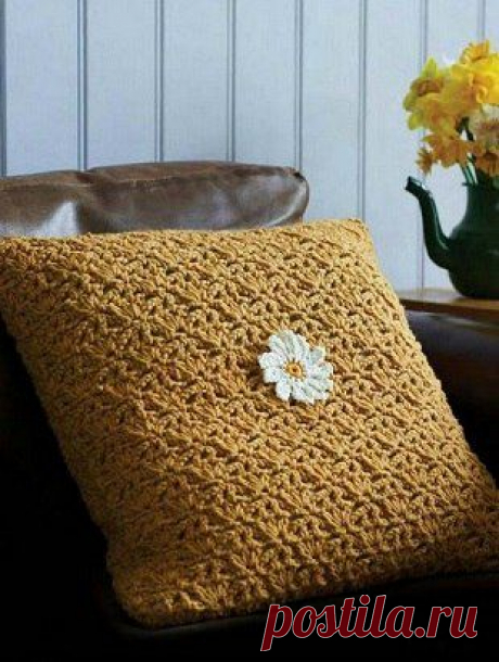 Вязаная крючком наволочка на подушку. Вязать крючком подушку | Все о рукоделии: схемы, мастер классы, идеи на сайте labhousehold.com