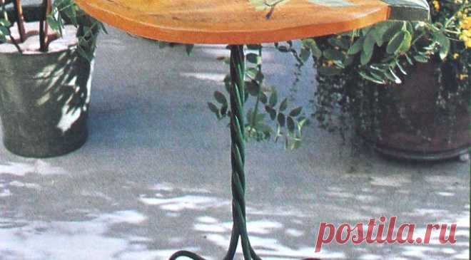 Столик для дачи "Апельсин" | Креативные идеи - для дома, для сада, вязание, шитье, описание моделей