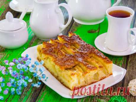 Яблочный пирог с манкой