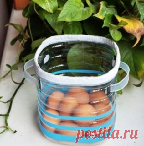 Корзинка из пластиковой бутылки