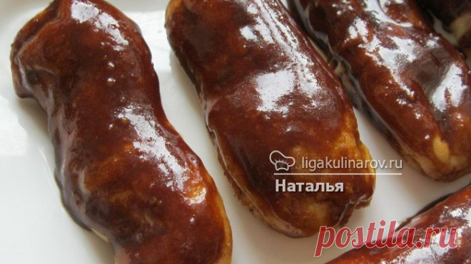 Заварные пирожные – рецепт с фото от Лиги Кулинаров, пошаговый рецепт