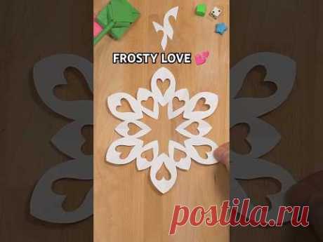 SNOWFLAKE WITH FROSTY LOVE INSTRUCTION | CHRISTMAS DECORATION INCL ART