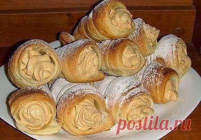 Cook it - вкусные рецепты Вкуснее только у мамы!: Домашние слоеные трубочки с кремом