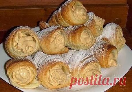 Cook it - вкусные рецепты Вкуснее только у мамы!: Домашние слоеные трубочки с кремом