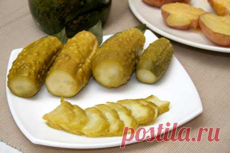 Малосольные огурцы горячего засола — Вкусные рецепты