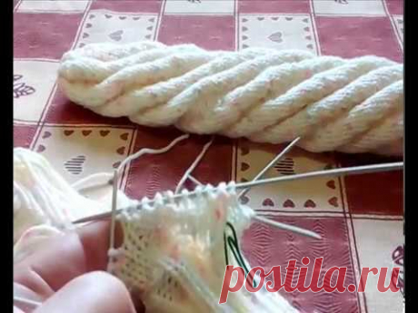 СПИРАЛЬНЫЕ НОСКИ БЕЗ ПЯТКИ  часть 2