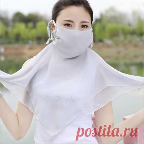305.1руб. |Nueva Máscara de protección del cuello respirable de primavera y verano para mujer, máscara protectora para el sol, máscara antipolvo, mascarilla de gasa para la boca|Mascarillas| |  - AliExpress ¡Compra fácil, vive mejor!  Aliexpress.com
