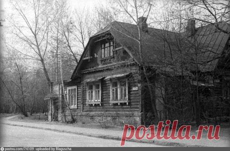 Деревянный дом в 1-м Полевом переулке Старые карты Москвы - Деревянный дом в 1-м Полевом переулке