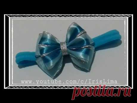 Como  Fazer Laço de Cetim - Frozen 🎀  DIY - PAP - TUTORIAL 🎀  How To Make a Hair Bow