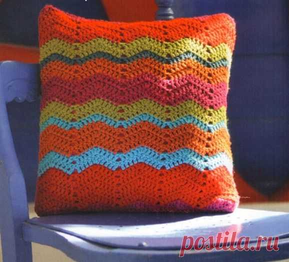 Вязаная подушка | Вязание крючком, схемы вязания, бесплатное вязание крючком