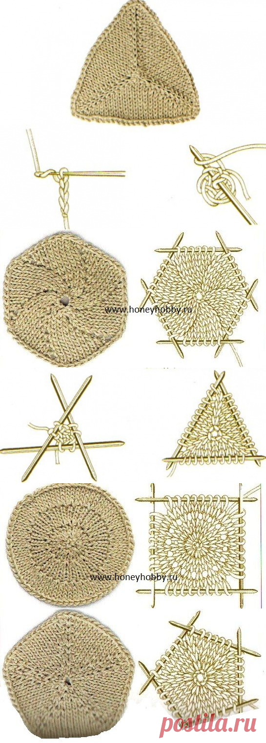 Вязание геометрических узоров, орнаментов и фигур