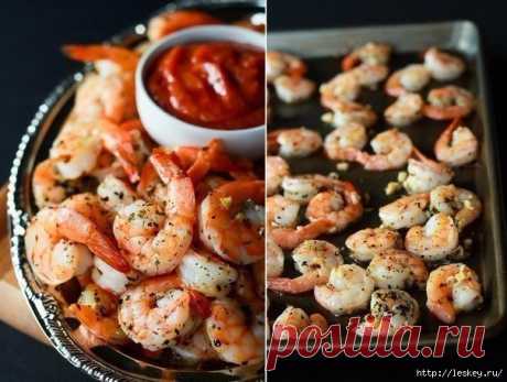 КРЕВЕТКИ В ЧЕСНОЧНОМ МАСЛЕ