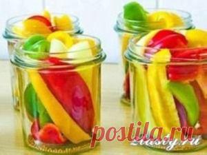 Маринованный болгарский перец, рецепт с фото