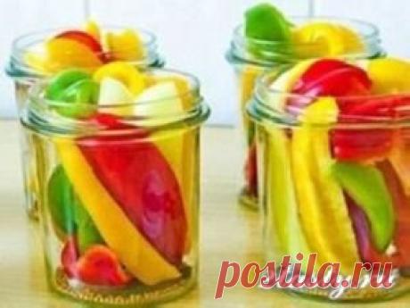 Маринованный болгарский перец, рецепт с фото