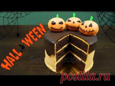 Торт на Хэллоуин. Шоколадно-апельсиновый торт на Halloween | Cake Halloween