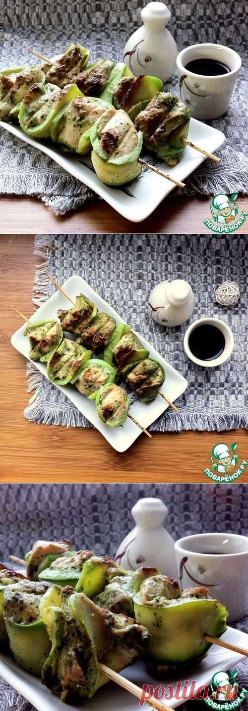 Куриные кебабы с кабачками - кулинарный рецепт