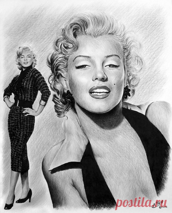 The Glamour days Marilyn Monroe by Andrew Read The Glamour days Marilyn Monroe Drawing by Andrew Read