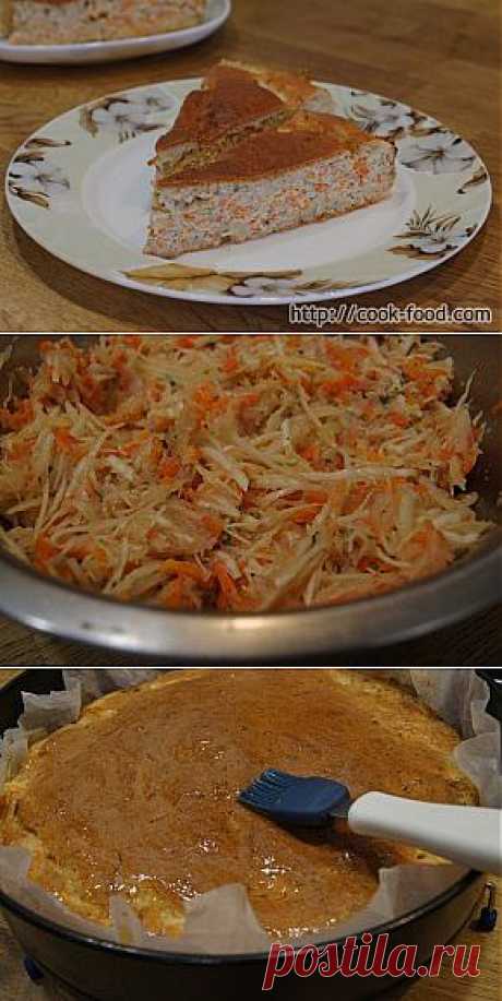 Легкие рецепты для вкуса жизни » Наливной пирог с фаршем и капустой