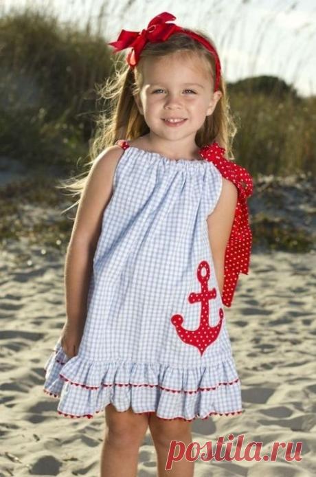 Простые детские сарафанчики. Идеи и выкройка