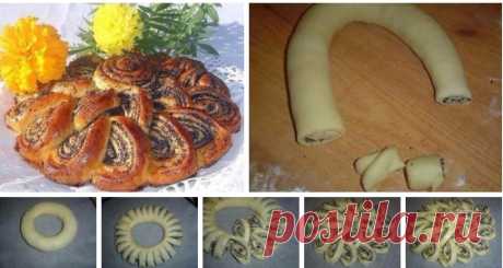 Очень эффектный пирог-рулет с маком, да еще и вкусный! | Кулинарушка - Вкусные Рецепты