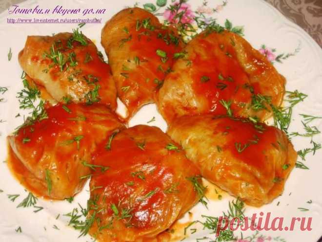Карпатские голубцы с дерунами, фасолью и грибами