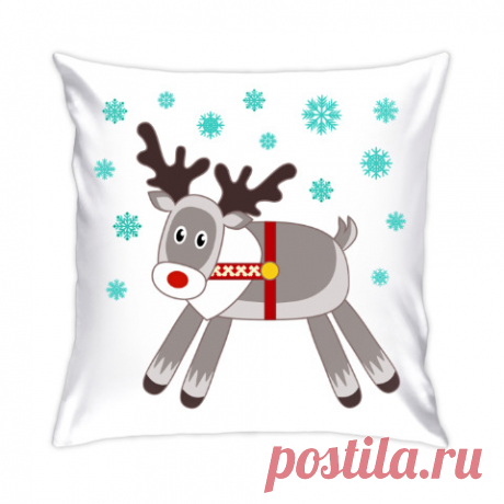 Подушка Северный олень - купить в интернет-магазине Printdirect.ru