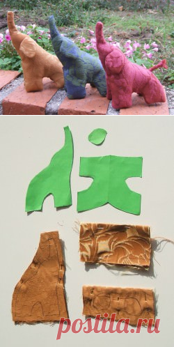 Cómo coser pequeños elefantes de trapo