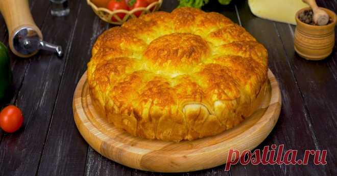 Мега вкусный дрожжевой пирог с фаршем