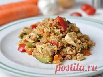 Булгур с курицей и овощами - простой и вкусный рецепт с пошаговыми фото