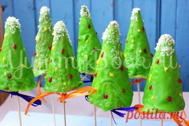 Кейк Попс Ёлочка - пошаговый рецепт с фото