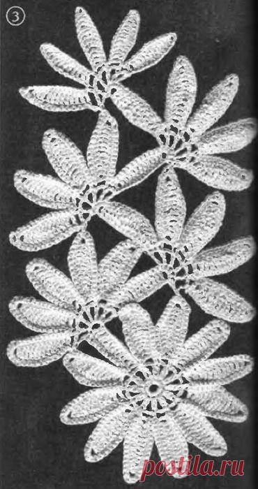 СХЕМЫ ВЯЗАНИЯ ЛЕНТОЧНОГО КРУЖЕВА.