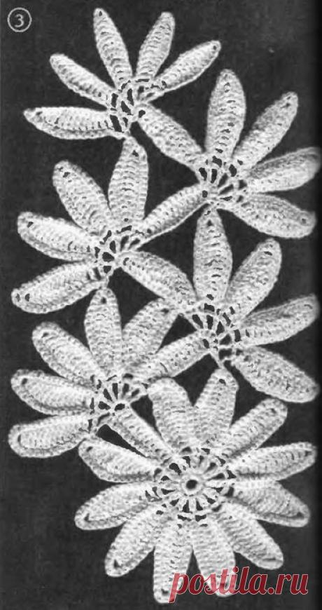 СХЕМЫ ВЯЗАНИЯ ЛЕНТОЧНОГО КРУЖЕВА.