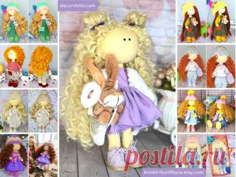 Interior Decor Rag Doll Home Design Art Doll Fabric Cloth | Etsy Hello, dear visitors! This is handmade cloth doll created by Master Evgenia (Russia). Doll is made by Order. Order processing time is 10-14 days.  All dolls on the photo are mady by artist Evgenia. You can find them in our shop searching by artist name. Here are all dolls of artist Evgenia:
