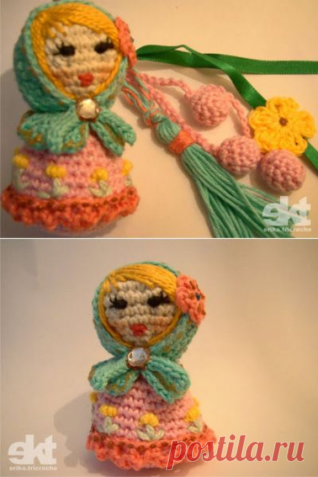 эрикаМК матрешка брелок