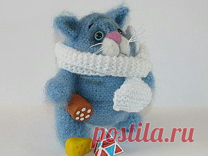 вязаный кот Об-Жорик