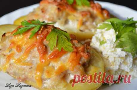 MY FOOD или проверено Лизой: Пикантный фаршированный картофель