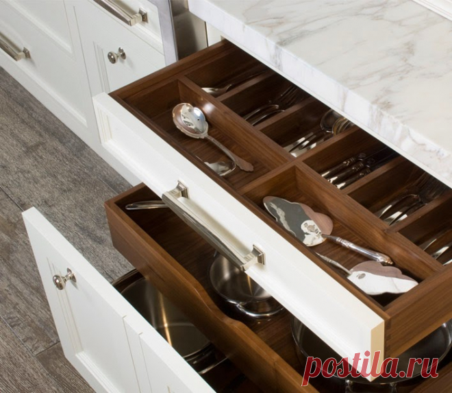 Основы организации кухни: выдвижные ящики и кухонные шкафыHome Life Organization
