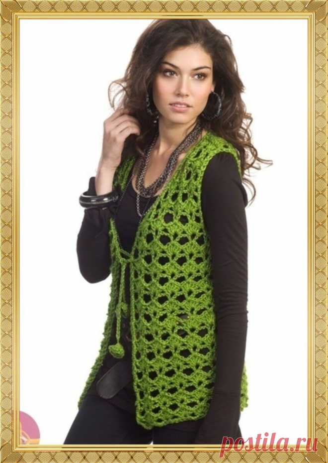 Давайте вязать жилеты и безрукавки. 10 моделей со схемами. | Марусино рукоделие | Яндекс Дзен