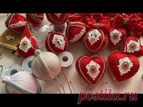 Елочные игрушки своими руками 🎄🎄🎄. Handmade Christmas ornaments 🎄🎄🎄