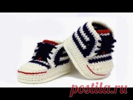 DIY crochet sneakers tutorial  Vasilisa